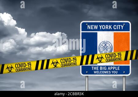 New York City under coronavirus quarantine Stock Photo