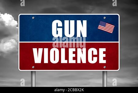 Gun Violence in United States of America Stock Photo
