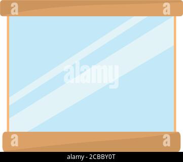 Isolated window icon Stock Vector