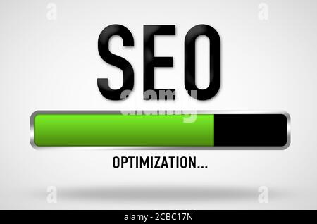 SEO - loading bar Stock Photo