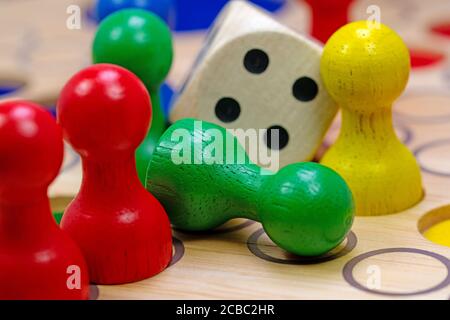 Colorful game characters for board games Stock Photo
