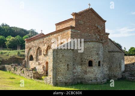 St. Anthony Church (known as Skanderbeg Cape) in Durrës, Albania. Stock Photo