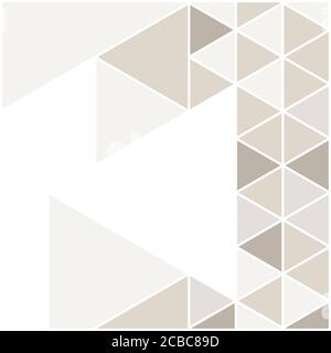 Vector template square cards made of triangles. Stock Vector