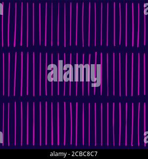 Vector pattern with lines. Black and pink colors. Stock Vector
