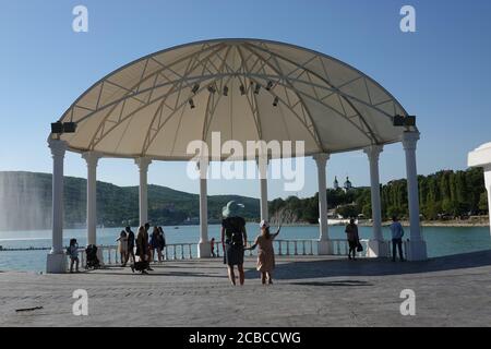 Lake Abrau, Abrau-Durso krasnodar krai Stock Photo