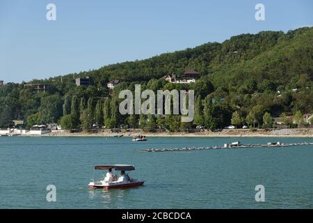 Lake Abrau, Abrau-Durso krasnodar krai Stock Photo