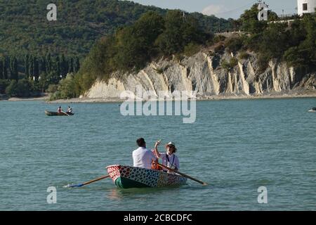 Lake Abrau, Abrau-Durso krasnodar krai Stock Photo