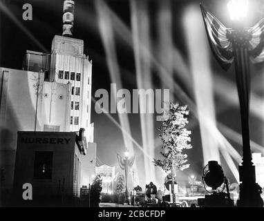 Gala Opening of the FOX WILSHIRE Movie Theatre Los Angeles September 19th 1930 with Hollywood premiere of the Four MARX Brothers in ANIMAL CRACKERS Paramount Pictures Stock Photo
