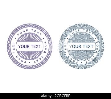 Seals on a white background Stock Vector