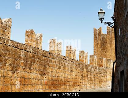 Tuscania-Italy -Fortified wall Stock Photo