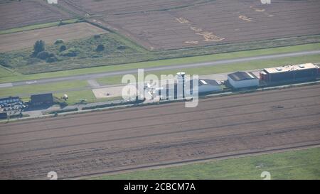 Norden, Germany. 07th Aug, 2020. The airfield Norden-Norddeich. Credit: Sina Schuldt/dpa/Alamy Live News Stock Photo