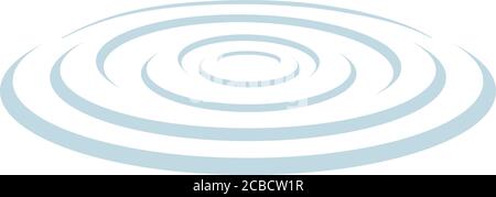 Ripple in the middle of fluid Stock Vector