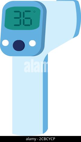 Infrared thermometer icon Stock Vector