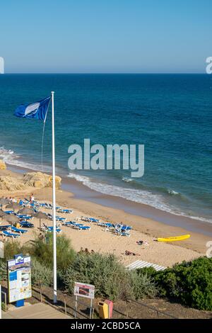 Praia da Oura, Algarve Portugal beach at summer season Stock Photo