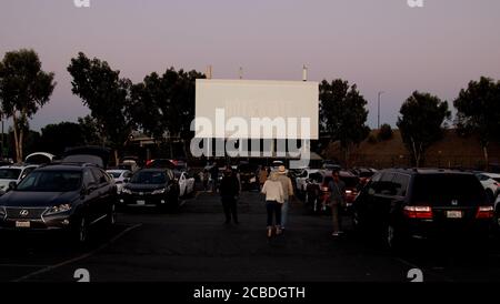 San Jose, USA. 12th Aug, 2020. SAN JOSE, CALIFORNIA - AUGUST 12: A general view of the atmosphere during A24 Studio's Special Screening of 'Boys State' at West Wind Capitol 16 Drive-In Theaters on August 12, 2020 in San Jose, California. Credit: Imagespace/Alamy Live News Stock Photo