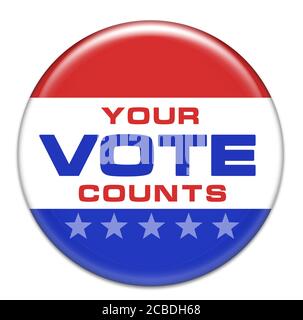 Your Votte Counts Stock Photo