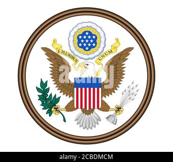 Great Seal of the United States of America Stock Photo