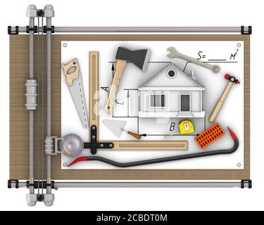 Pantograph drawing tool hi-res stock photography and images - Alamy