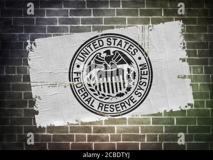 Federal Reserve System logo Stock Photo
