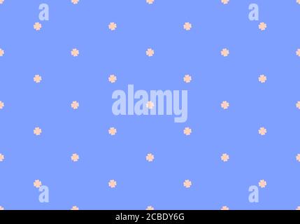 Flower, bloom seamless pattern. Minimal nature botanical texture. For all your design, fabric, wrapper repeat, graphic design, textile tileable. Stock Vector