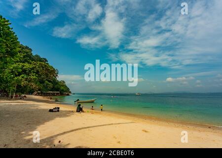 The mystical view of Pulau Kapas (Kapas Island) in Terengganu, Malaysia. Stock Photo