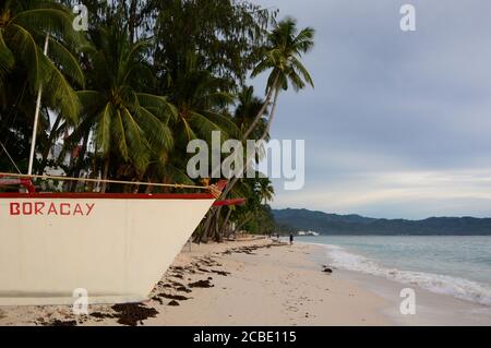 White beach, station three. Boracay island. Western Visayas. Philippines Stock Photo