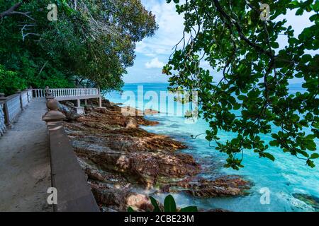 The mystical view of Pulau Kapas (Kapas Island) in Terengganu, Malaysia. Stock Photo