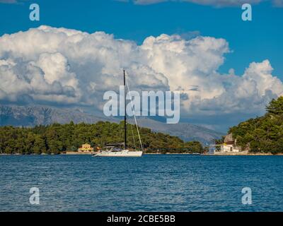 Nidri resort in Lefkas Greece Stock Photo
