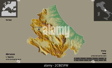 Abruzzo Rome Distance Map Abruzzo Mappa Gratuita, Mappa Muta Gratuita,