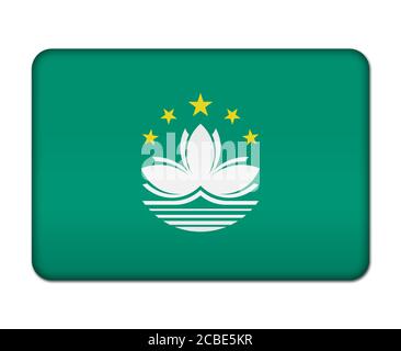 flag icon of macau Stock Photo