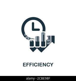 Efficiency icon. Simple element from time management collection. Creative Efficiency icon for web design, templates, infographics and more Stock Vector