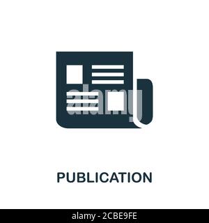 Publication icon. Simple element from social media collection. Creative Publication icon for web design, templates, infographics and more Stock Vector