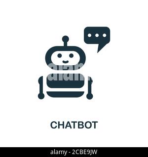 Chatbot icon. Simple element from social media collection. Creative Chatbot icon for web design, templates, infographics and more Stock Vector
