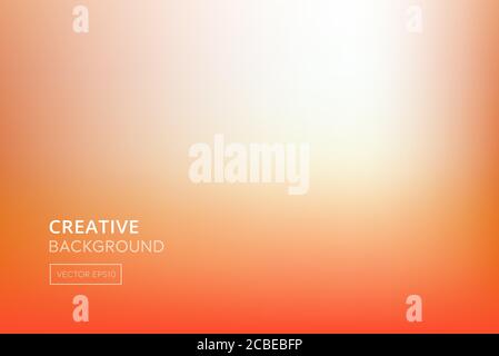 Bright gradient abstract white orange background Stock Vector