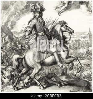 William III of Orange at the Battle of the Boyne, where he defeated ...