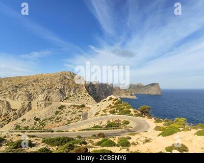 Cap de Formentor on Mallorca island, Spain. Stock Photo