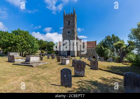 The 11th century church of St Leonard's with famous crypt, Hythe, England Stock Photo