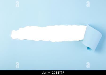 Torn paper with a space for a message Stock Photo