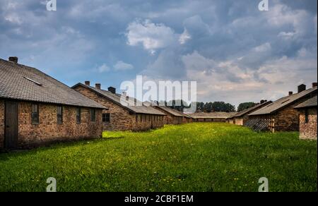 Auschwitz concentration camp - death camp Stock Photo