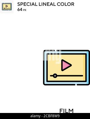 Film Simple vector icon. Film icons for your business project Stock Vector