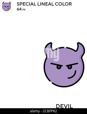 Devil Simple vector icon. Devil icons for your business project Stock Vector