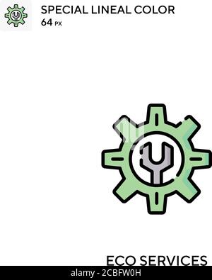 Eco services Simple vector icon. Eco services icons for your business project Stock Vector