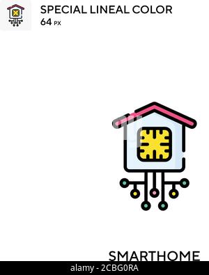 Smarthome Simple vector icon. Smarthome icons for your business project Stock Vector