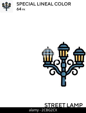 Street lamp Simple vector icon. Street lamp icons for your business project Stock Vector