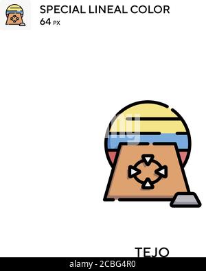 Tejo Simple vector icon. Tejo icons for your business project Stock Vector