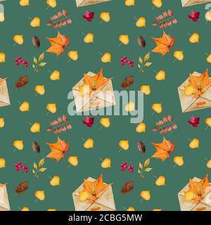 Beautiful card with various patterns, painted with watercolor Stock Photo