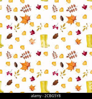 Beautiful card with various patterns, painted with watercolor Stock Photo