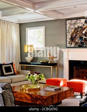 Contemporary Living Room Stock Photo