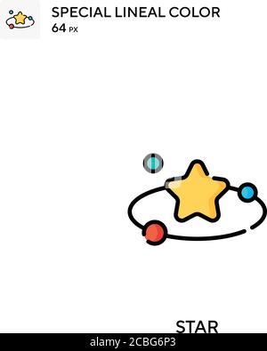 Star Simple vector icon. Star icons for your business project Stock Vector