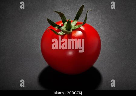 tomato isolated on black background Stock Photo